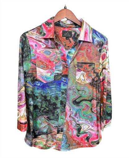 Women's 3/4 Sleeve Button Front Shirt