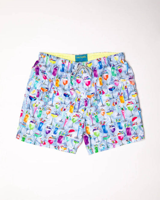 Men's Cyclist Tropical Treats Liner Swim Trunks