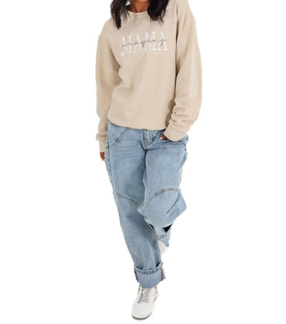 Praying Mama Embroidered Sweatshirt