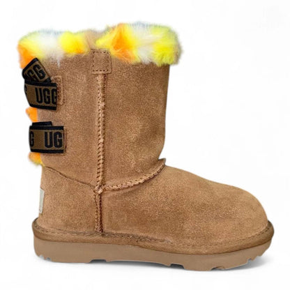 Toddler Kid's Bailey Bow Plaid Punk Boot