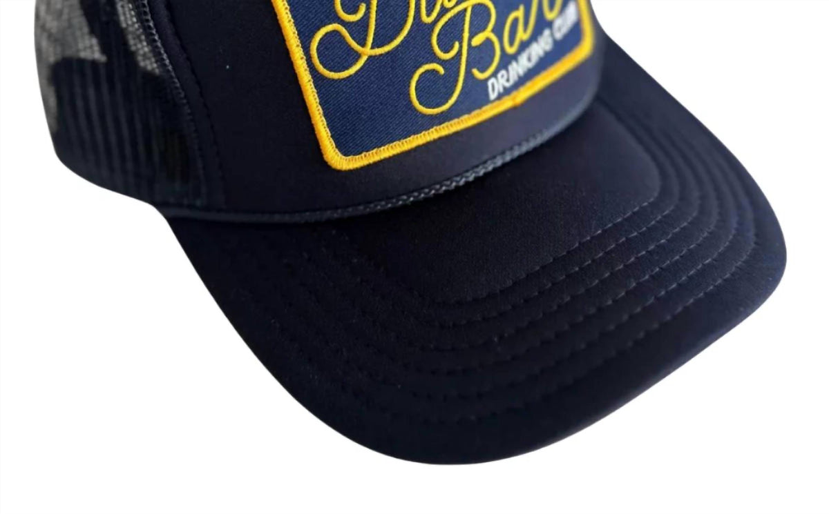 Dive Bar Drinking Club Patch Trucker Hat