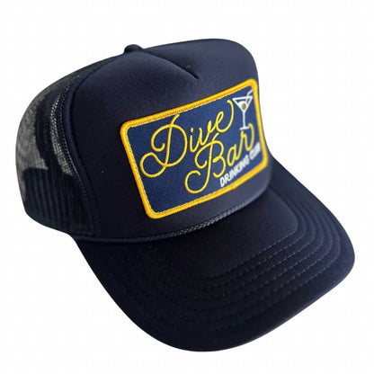 Dive Bar Drinking Club Patch Trucker Hat