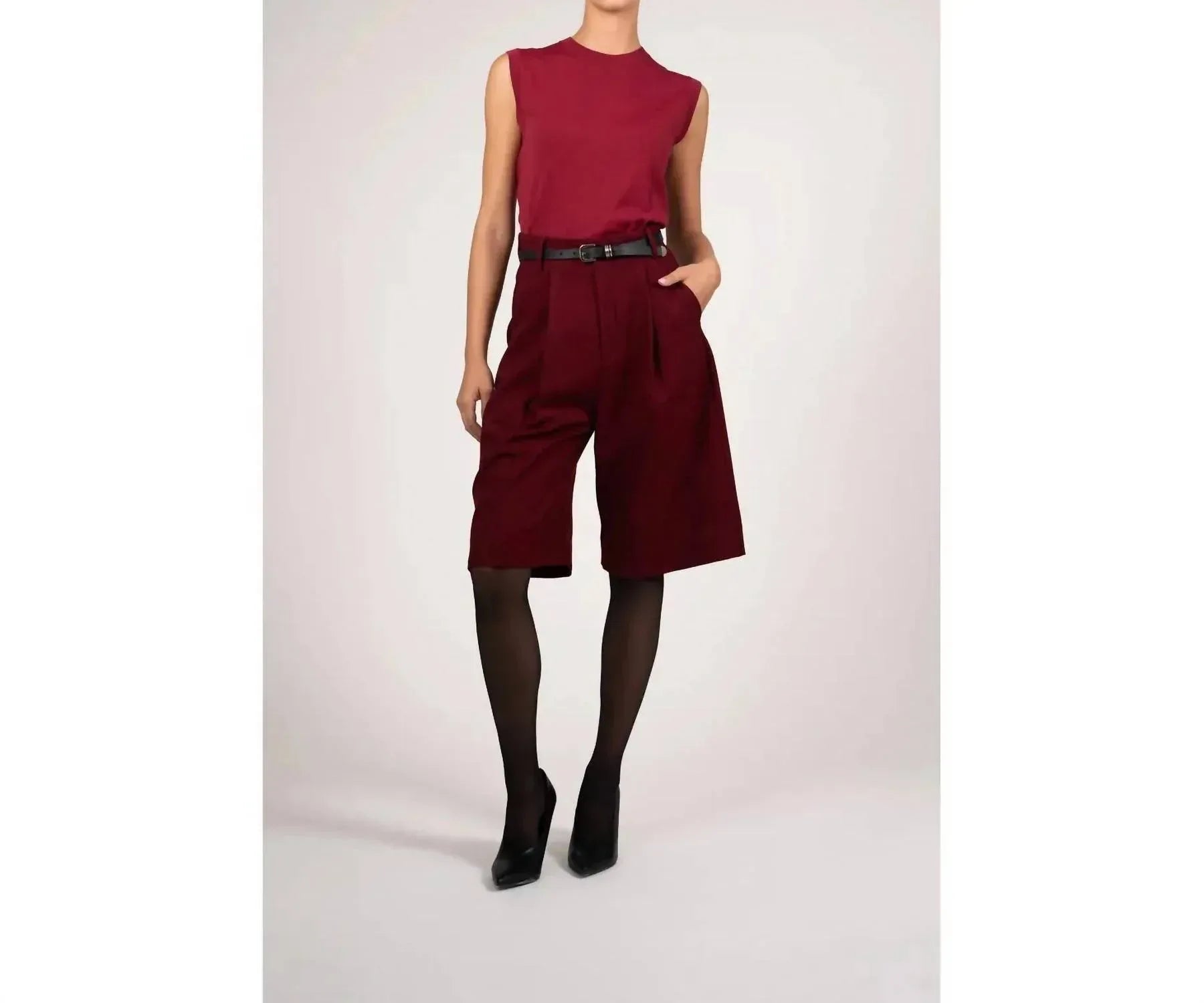 parentezi - Gabriel Faux Wool Culotte Pants - Rack Hunt