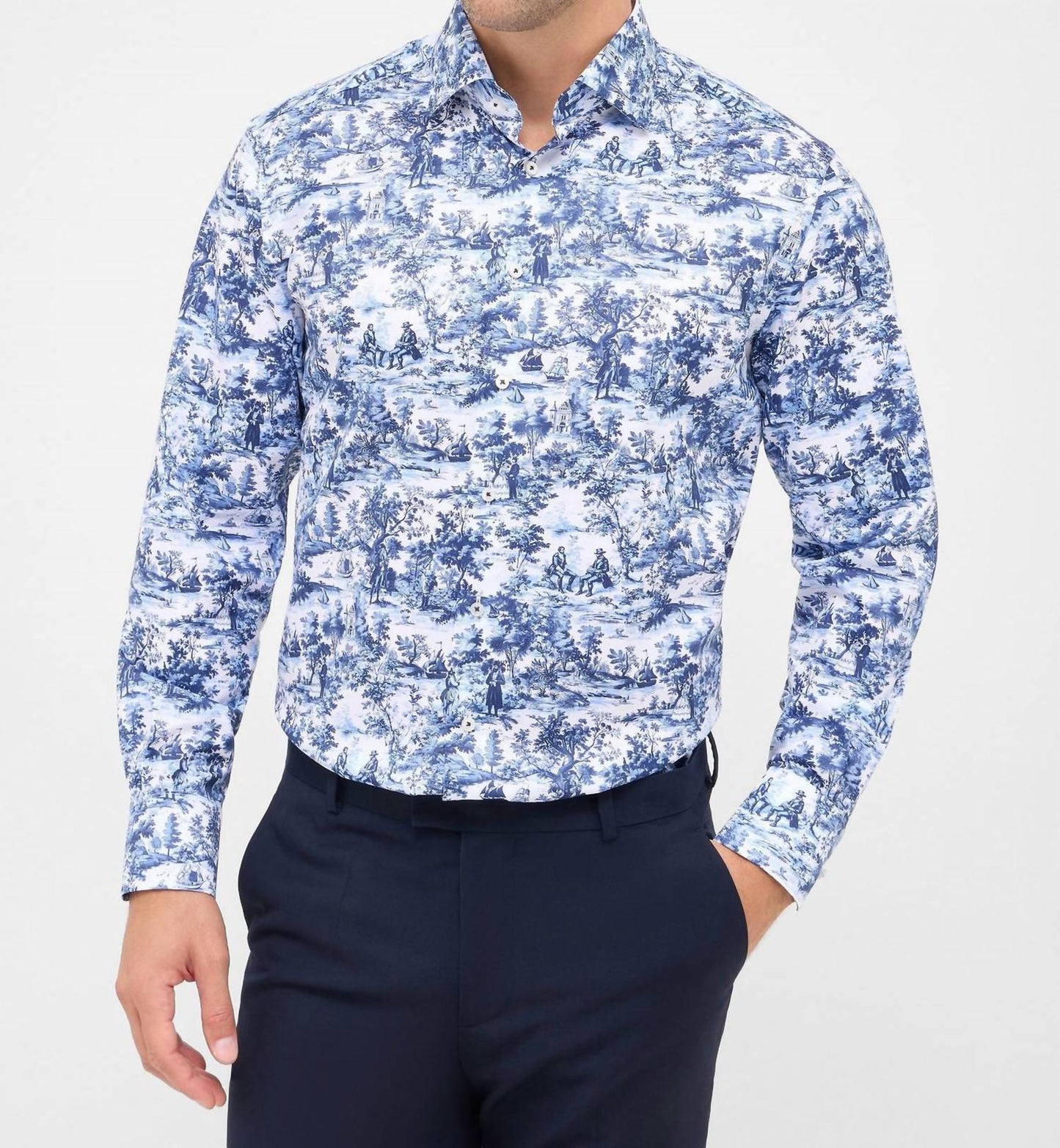 Printed Twill Toile Shirt