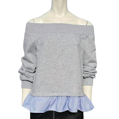 AFTER MARKET - Off the Shoulder Sweatshirt - Rack Hunt