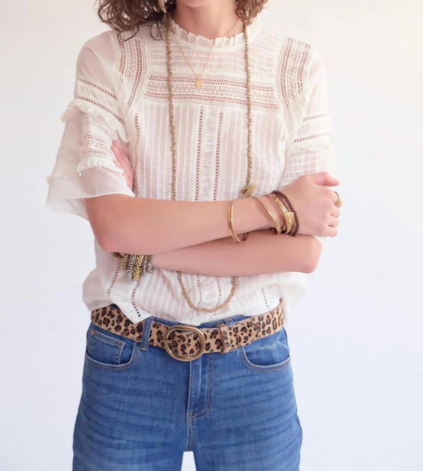 Carolina Ruffled Sleeves Blouse