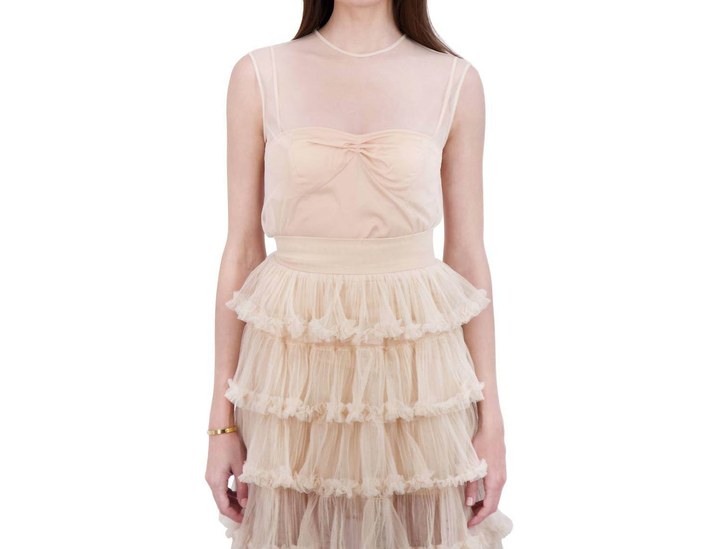 BethelHelena - Gilded Fairy Crew Neck Tulle Top - Rack Hunt -