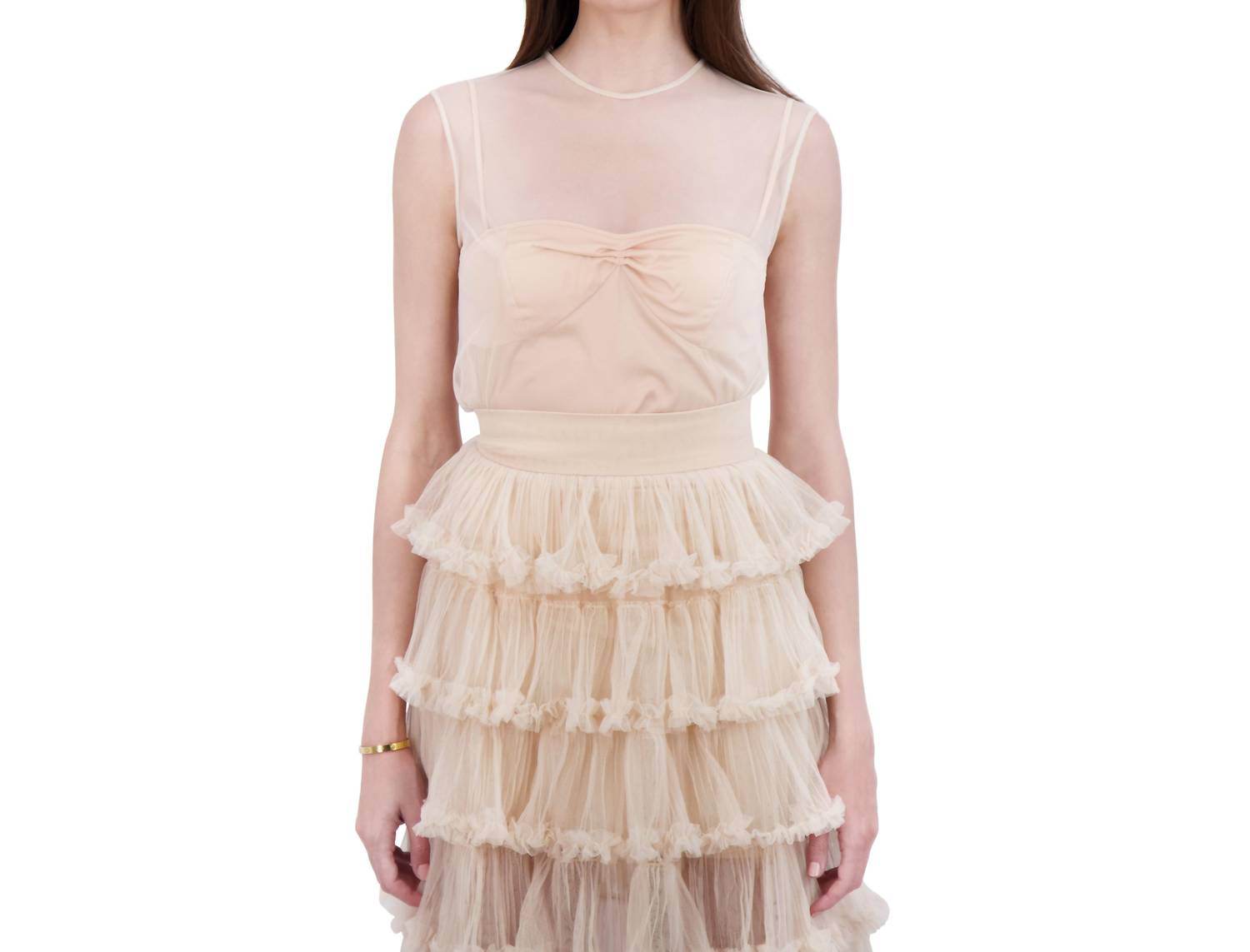 BethelHelena - Gilded Fairy Crew Neck Tulle Top - Rack Hunt -