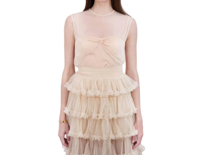 BethelHelena - Gilded Fairy Crew Neck Tulle Top - Rack Hunt