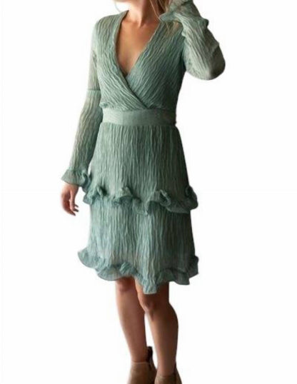 Swirl Ruffle Dress