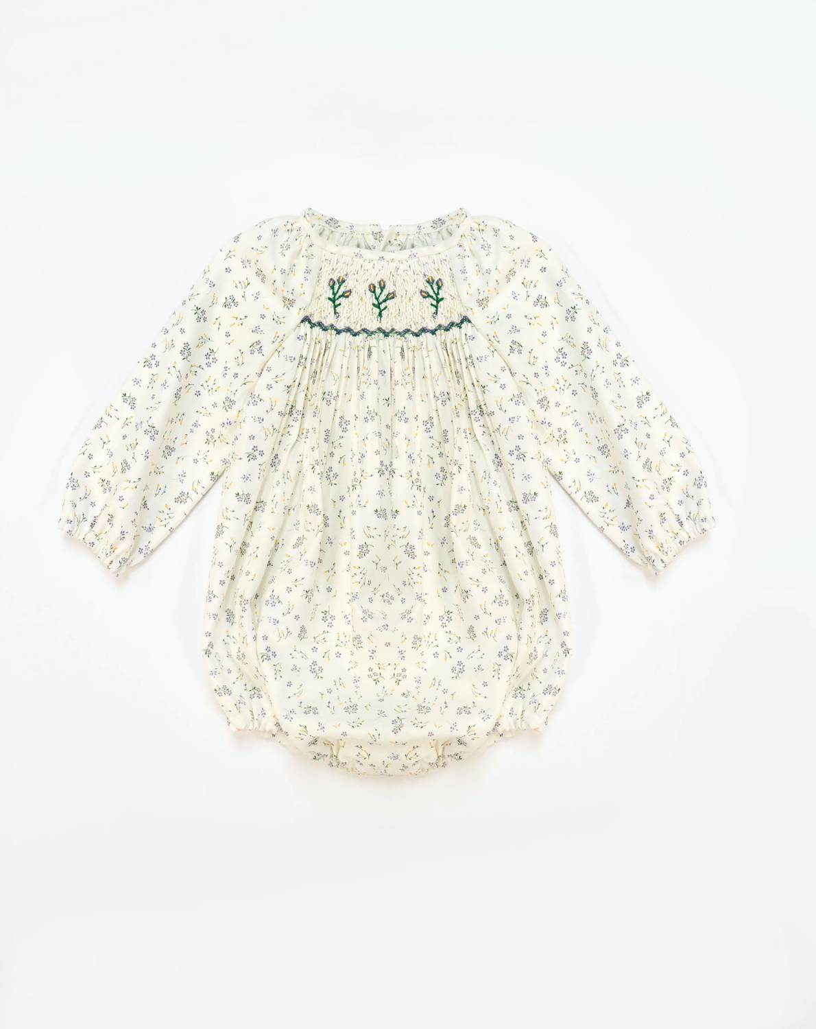 Girl's Lila Verde Long Sleeve Romper