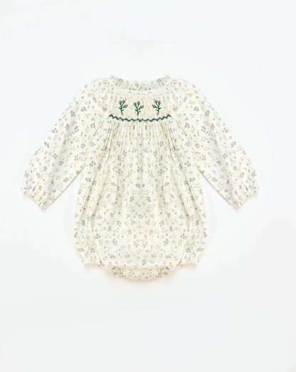 Girl's Lila Verde Long Sleeve Romper