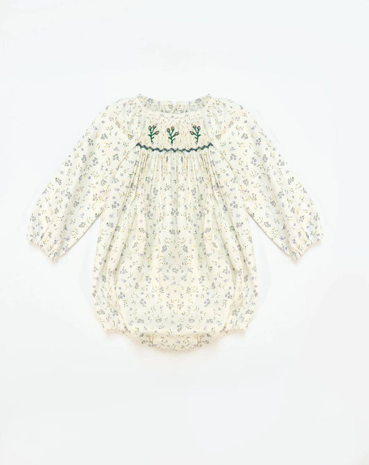 Girl's Lila Verde Long Sleeve Romper