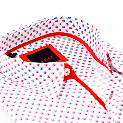 Digital Print Long Sleeve Shirt With Pockets