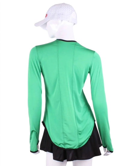 Love Love Tennis - Women's Long Sleeve Crew Tee - Rack Hunt