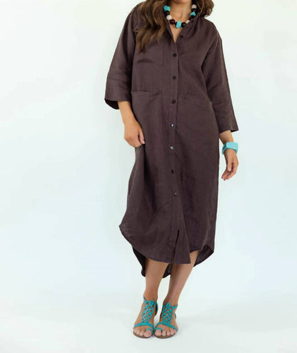 Lazy Linen Shirt Dress