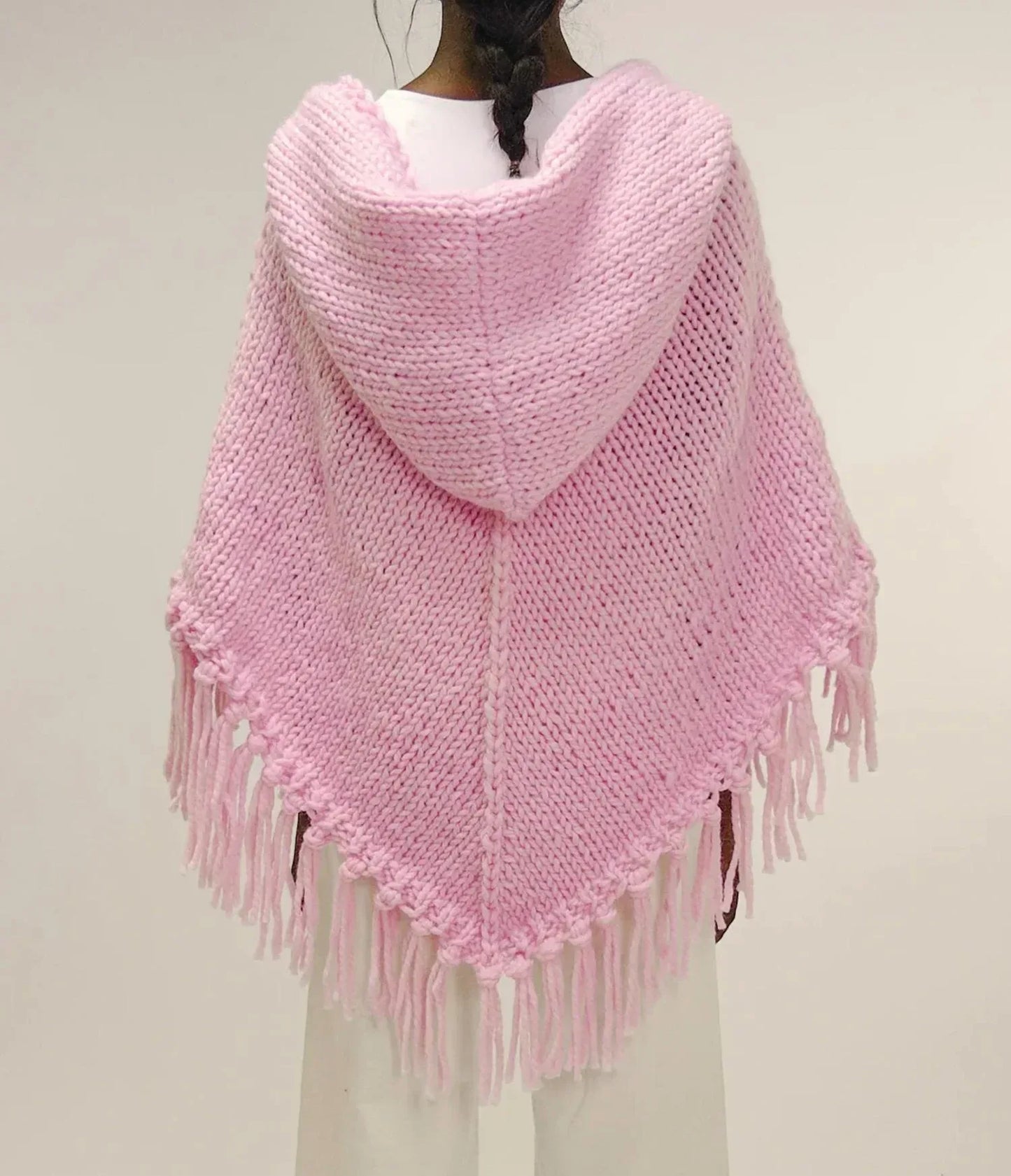 GOGO Sweaters - Short Soft Wool Hooded Poncho - Rack Hunt