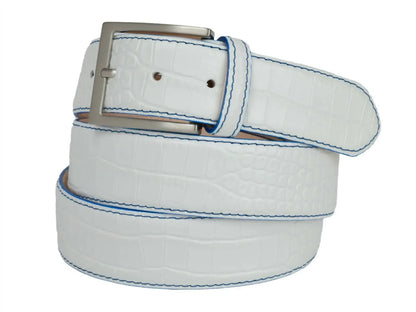 Fresco Golf - Men's Leather Alligator Embossed Belt - Rack Hunt