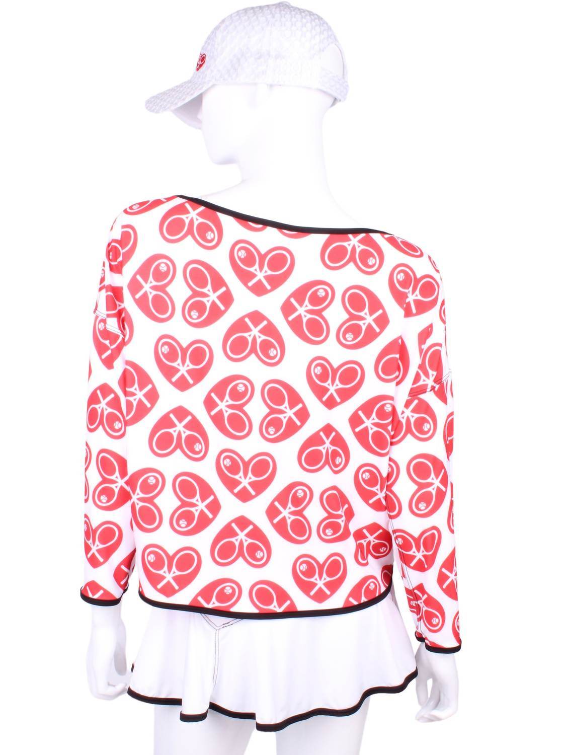 Love Love Tennis - Women's Limited Long Sleeve Baggy Top - Rack Hunt