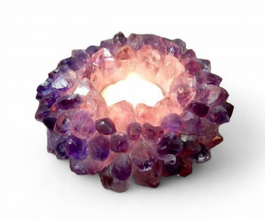 Random House Group - AMETHYST POINT CANDLE HOLDER - Rack Hunt -