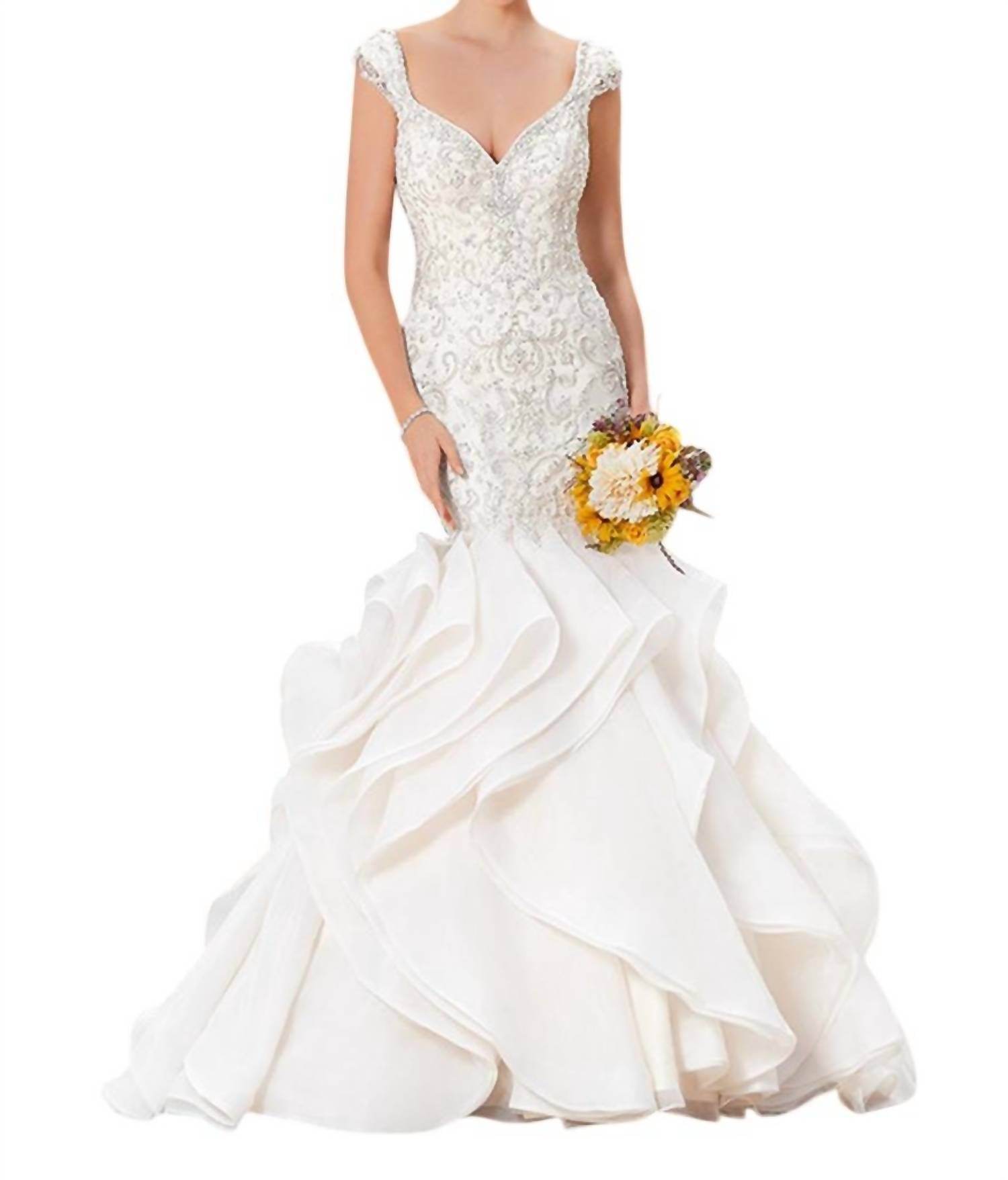 Kitty Chen Couture - Charlize Mermaid Organza Dress - Rack Hunt -