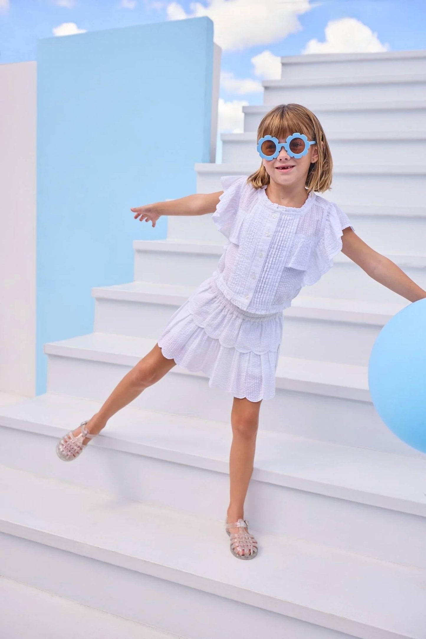 Girls Tiered Skort