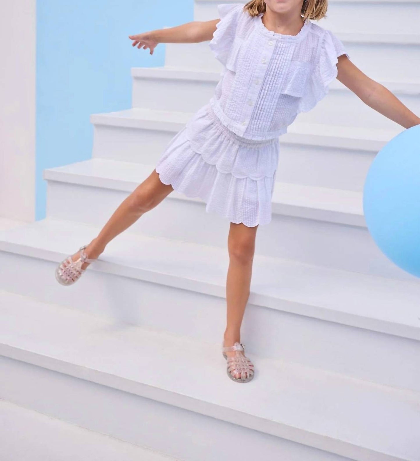 Girls Tiered Skort