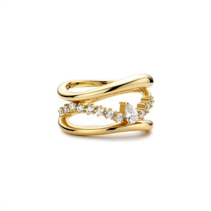 Ania Haie - Women's Sparkle Teardrop Ring - Rack Hunt