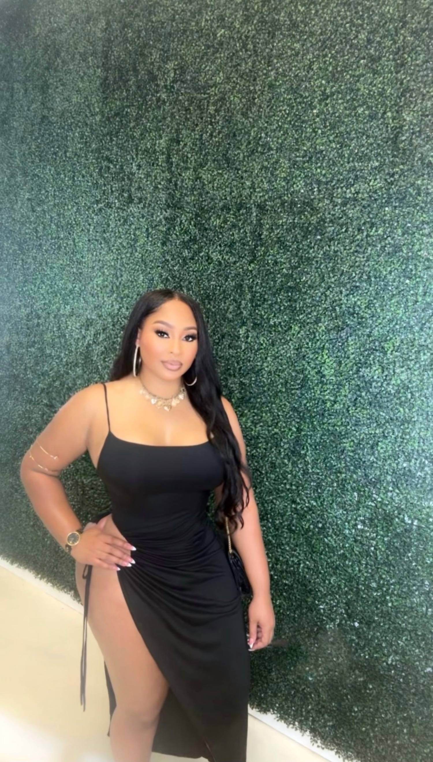 Magnolia Fashion - Lethal in Luxe – One Shoulder Slit Dress - Rack Hunt