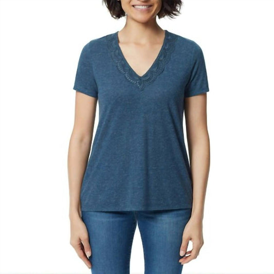 V-Neck Lace Top