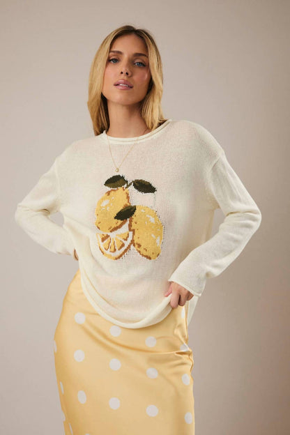 Lemon Graphic Sweater