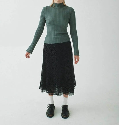 T.W.I.N. That’s What I Need - Pleated Mock Neck Sweater - Rack Hunt