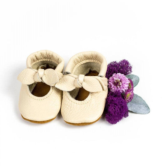 Girls Handmade Baby Bow Moccasins