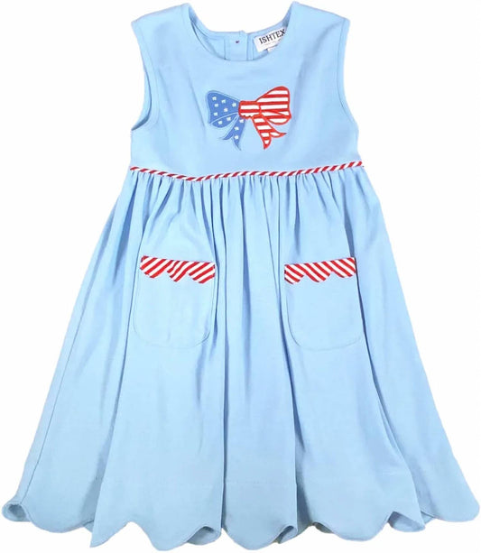 Kids' Patriotic Bow Dress