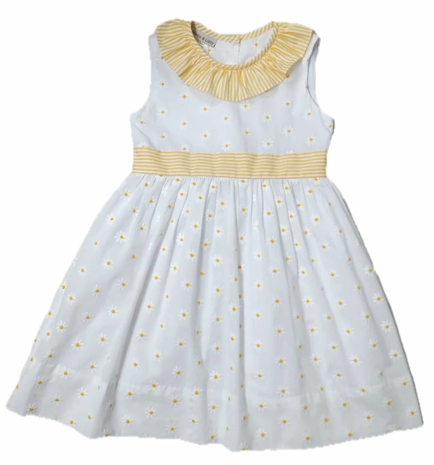 Girl's Daisies Embroidered Dress