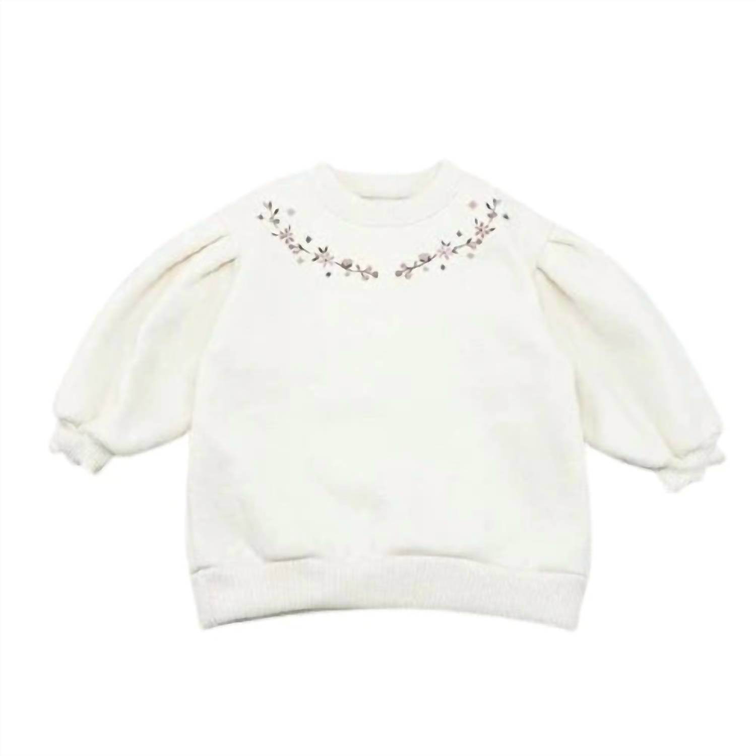 Happy Prince - Girls' Floral Puff Sleeve Sweatshirt - Rack Hunt -