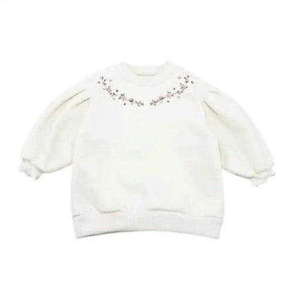 Happy Prince - Girls' Floral Puff Sleeve Sweatshirt - Rack Hunt