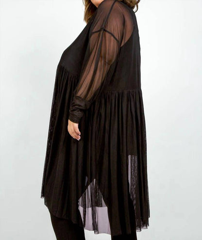 Mesh Tulle Dress - Plus