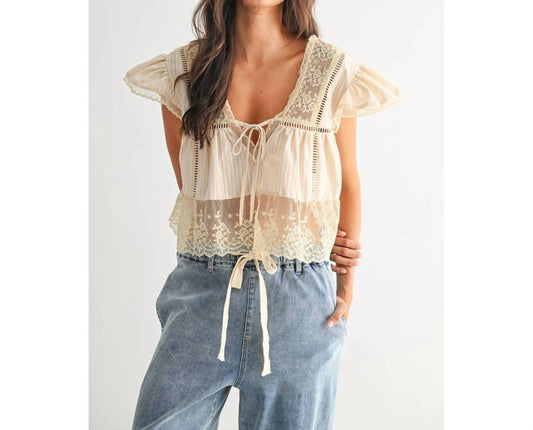 Lace Trim Blouse