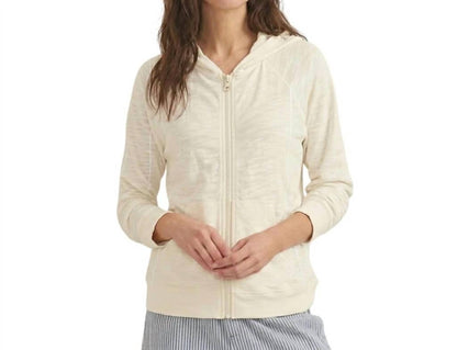 Lightweight Slub Full Zip Hoodie Jacket
