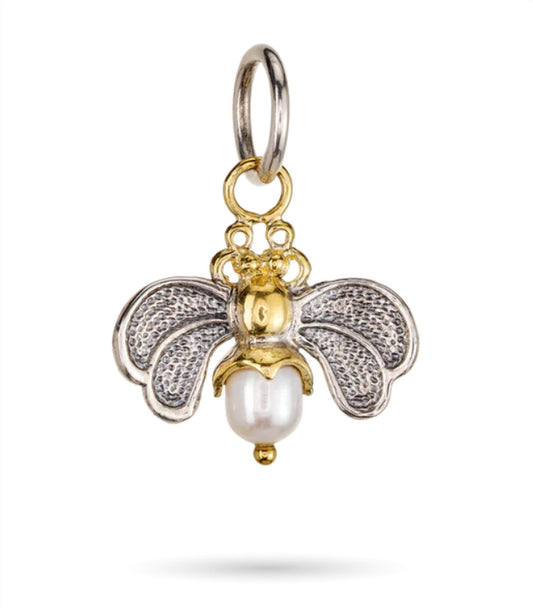 Women's Crystal Honeypearl Bee Charm