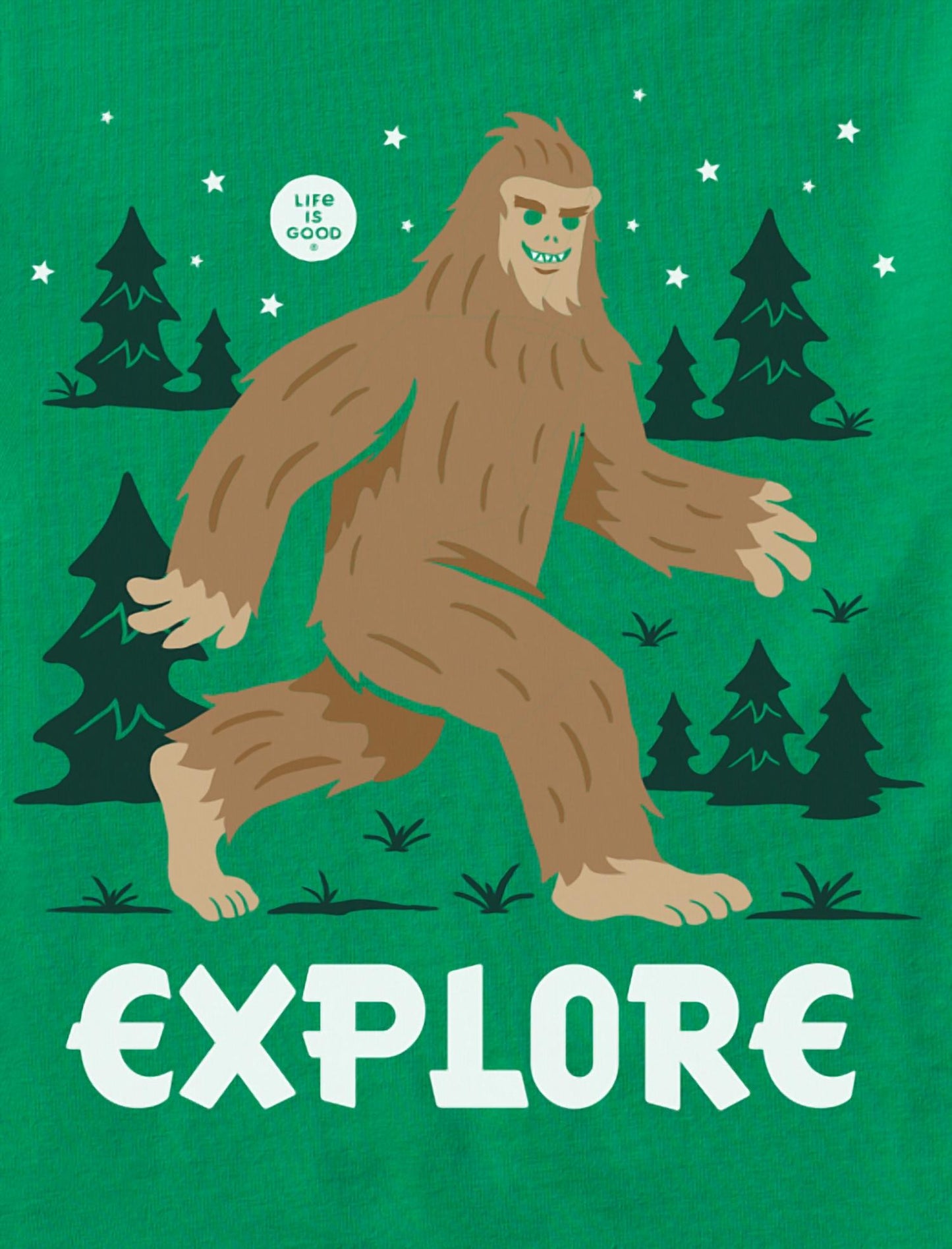 Kids Bigfoot Explore Long Sleeve Crusher Tee