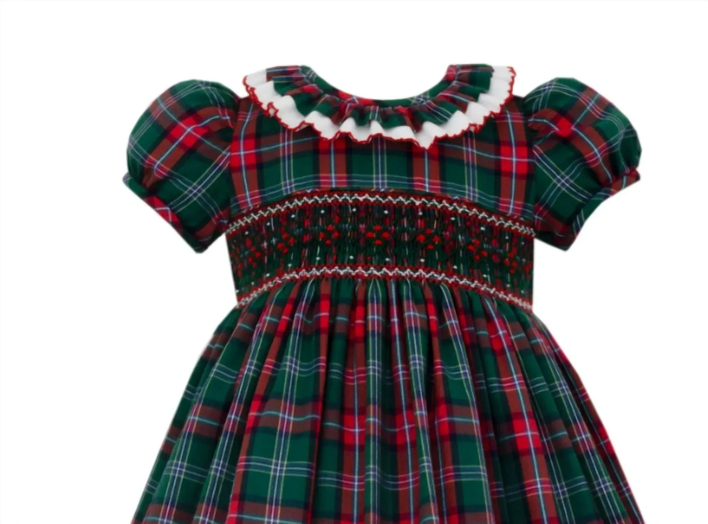 Anavini - Girl's Plaid Smocked Short Sleeve Float Dress - Rack Hunt