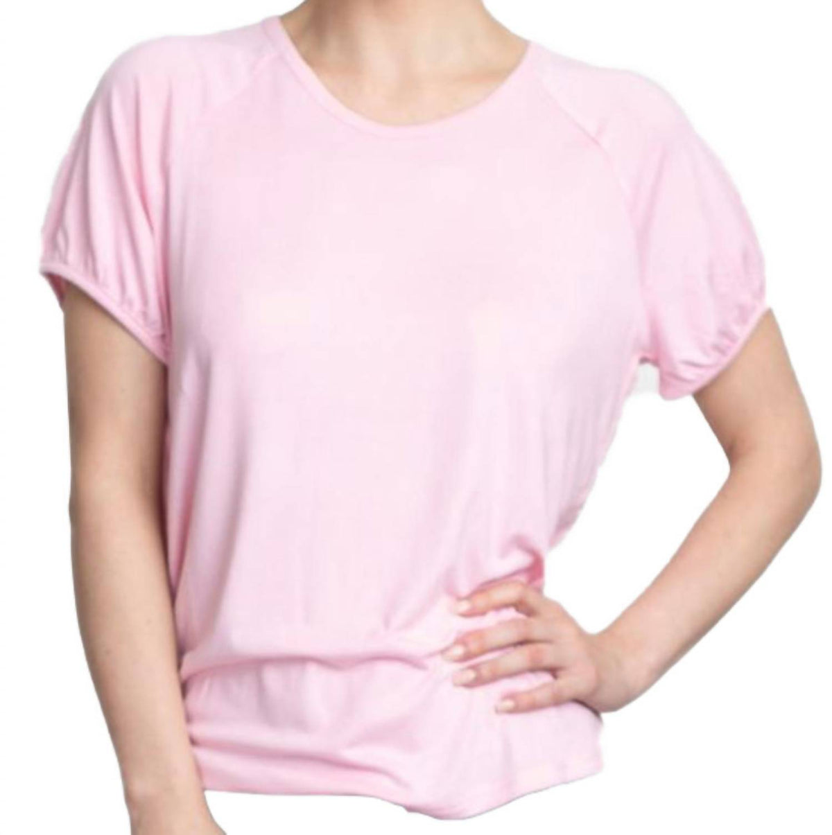 Women's Solid Shirt Sleeve Top