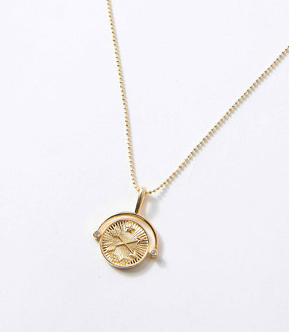 Women's Compass Swivel Pendant Necklace