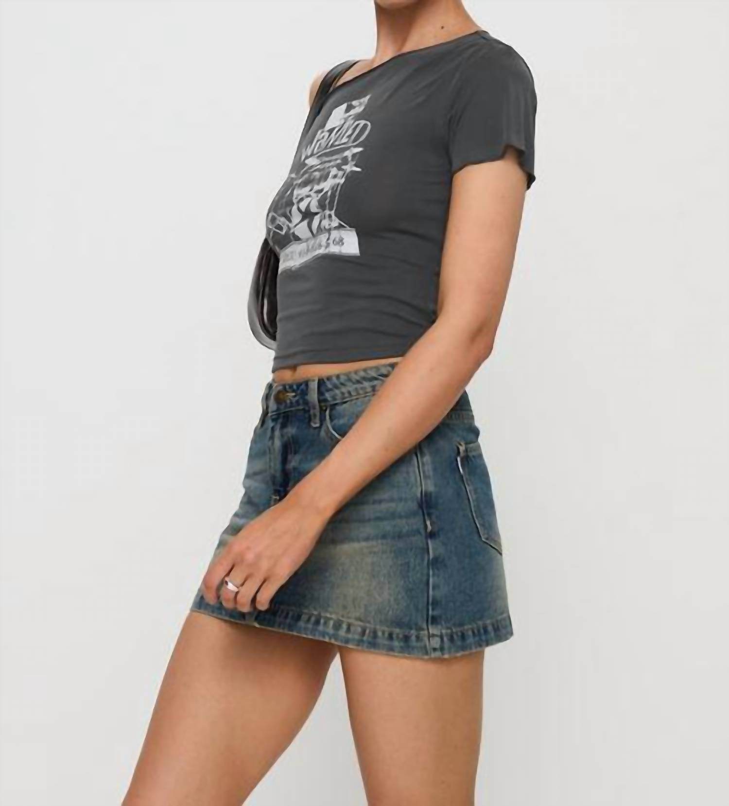 Princess Polly - Ribbon Stamp Mini Skirt - Rack Hunt -