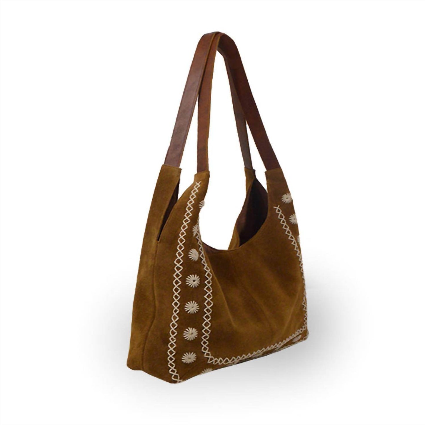 Anabaglish - Women's Phoebe Embroidered Suede Tote - Rack Hunt -