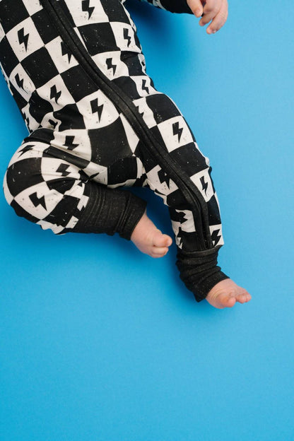 Kid's Electric Checkered Bamboo Sleeper