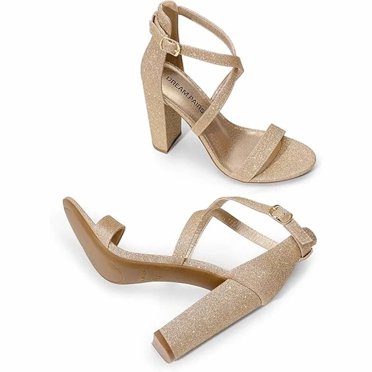 Women's Open Toe Ankle Strap Heels