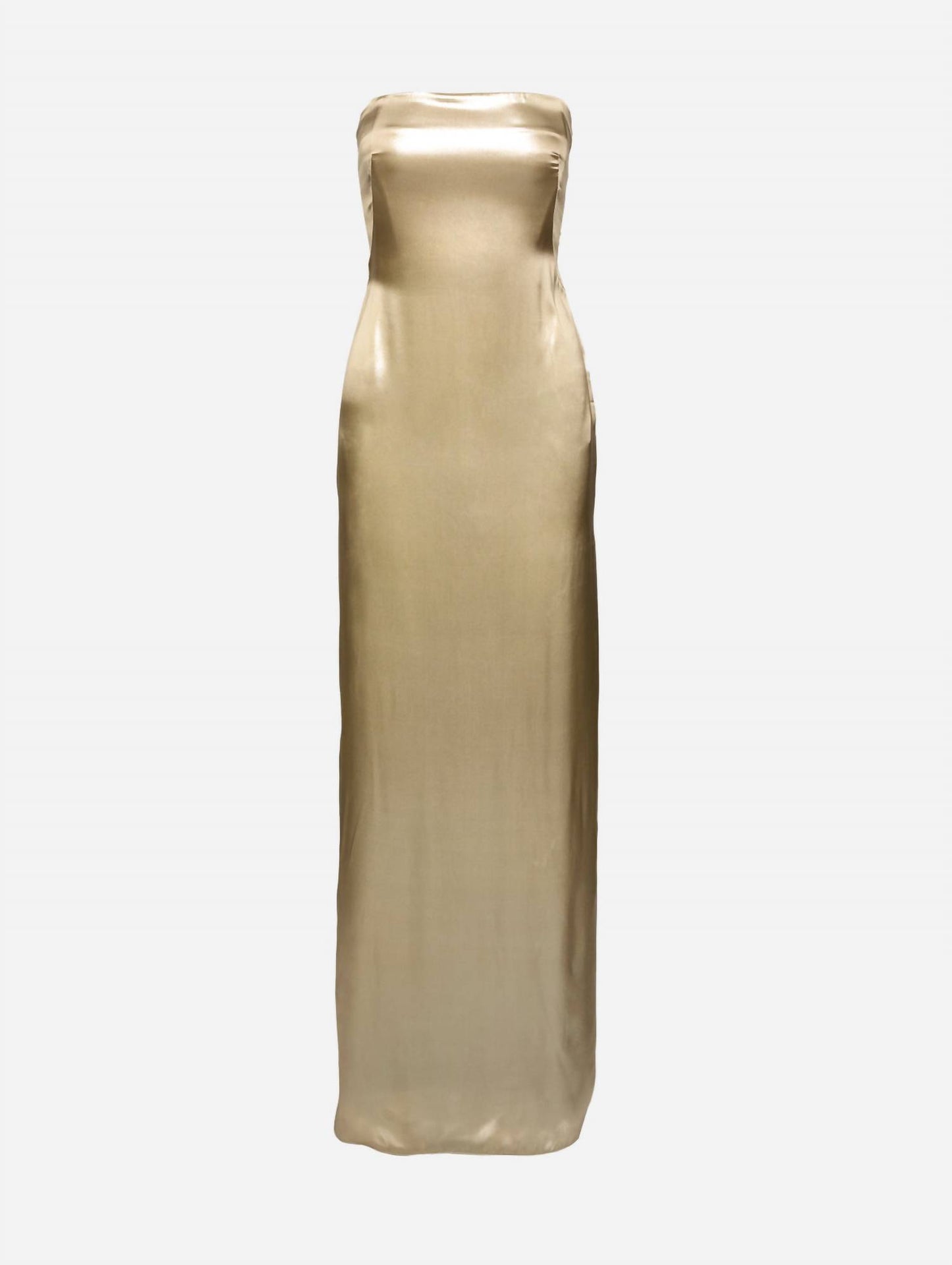 Laminated Bandeau Dress